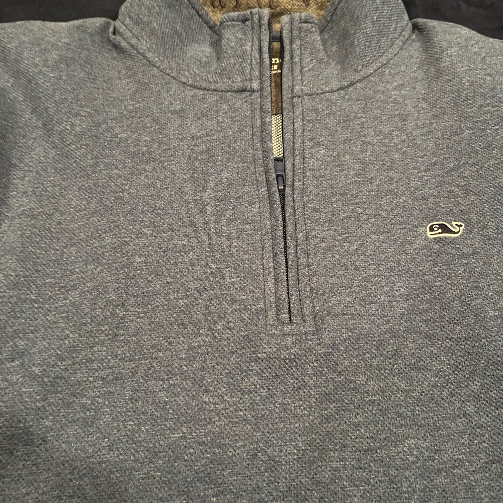 Mens Vineyard Vines 3/4 Zip Blue size L